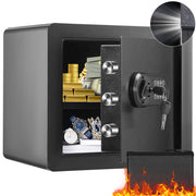 Load image into Gallery viewer, SucceBuy 1.2Cubic Feet Electronic Safe Deposit Safe Box W/ Digital Access & Override Keys for Money Gun Jewelry Document Home - AMOCART