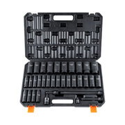 Load image into Gallery viewer, Amocart 1/2" 3/8" Drive Impact Socket Set 23/33/34/48/65 PCs Deep Socket Set SAE Metric Cr-V Cr-Mo Alloy Steel for Auto Repair