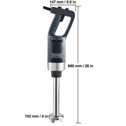 Bild in Galerie-Viewer laden, Amocart Commercial Immersion Blender 500 Watt Heavy Duty Hand Mixer Variable Speed Kitchen Stick Mixer with 304 Stainless Steel