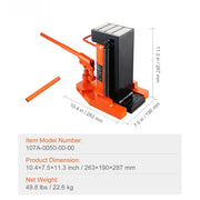 Load image into Gallery viewer, SucceBuy Hydraulic Toe Jack 2.5 Ton On Toe Toe Jack Lift 5 Ton On Top Lift Capacity Machine Jack 0.8-5.3 in - AMOCART