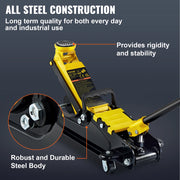 Load image into Gallery viewer, SucceBuy 2.5T Floor Hydraulic Jack Pneumatic Low Profile Floor Jack Heavy-Duty Steel Racing Floor Jack with Piston Lift Pump