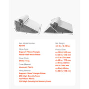 Load image into Gallery viewer, Amocart Bed Wedge Pillow 3 Pcs Adjustable Orthopedic Bed Wedge Set Post Surgery Pillow for Acid Reflux Back Pain Snoring Relief