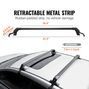Load image into Gallery viewer, Amocart 155LBS Roof Rack Crossbar Adjustable Aliuminum Roof Rail Crossbar Retractable Baggage Luggage Carrier Top Roof Crossbar