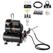 Load image into Gallery viewer, Amocart Airbrush Kit Air Brush Kit with Air Compressor and Tank 1 Dual-Action Airbrush with 1 Tip for Cake Decorating Nail Art
