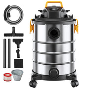 Bild in Galerie-Viewer laden, SucceBuy Stainless Steel Wet Dry Shop Vacuum Wet Dry Vac Powerful Suction Small Shop Vac Perfect for Carpet Debris Pet Hair