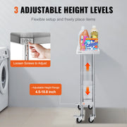 Load image into Gallery viewer, Amocart Stainless Steel Work Table 500 LBS Load Capacity w/4 Wheels 3 Adjustable Height Levels Heavy Duty Food Prep Worktable