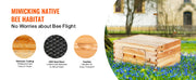 Load image into Gallery viewer, SucceBuy Bee Hive Deep Box Starter Kit 100% Beeswax Coated Natural Cedar Wood Langstroth Beehive Kit Transparent Acrylic