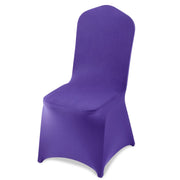 Load image into Gallery viewer, Amocart 50 Pcs Purple Chair Covers Polyester Spandex Chair Cover Stretch Slipcovers for Wedding Party Flat-Front Chair Covers