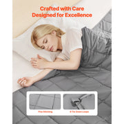 Load image into Gallery viewer, SucceBuy Weighted Blanket 20lb 88x104in King Size Cooling Breathable Blanket w/ Glass Beads All-Season Use for 200-250lb Adults