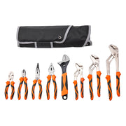 Load image into Gallery viewer, SucceBuy 8-Piece Pliers Set 8" Linesman's Pliers 6" Slip Joint Pliers Long Nose Pliers 6" Diagonal Cutter 10" Adjustable Wrench