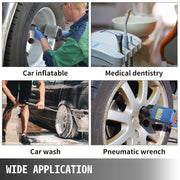 Load image into Gallery viewer, SucceBuy 25/60L Air Compressor 110V/240V Silent Oil-Free Compressor 750W 1 HP For Home Repair Tire Inflation Whisper Compressor - AMOCART