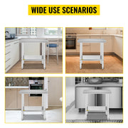 Load image into Gallery viewer, SucceBuy Stainless Steel Kitchen Work Bench Commercial Catering Table Worktable w/Undershelf 330LBS 286LBS for Restaurant Garage
