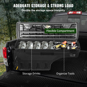 Charger l'image dans la visionneuse de galerie, Amocart Truck Bed Storage Box Lockable Lid Waterproof ABS Wheel Well Tool Box 6.6 Gal with Password Padlock Fit for Driver Side