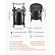Load image into Gallery viewer, Amocart Spray Paint Pressure Pot Pressure Pot Paint Sprayer Spray Guns Central Pneumatic Sprays Gun for Furniture Car Fence