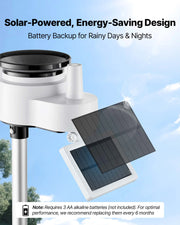 Load image into Gallery viewer, SucceBuy 7-in-1 Wireless Weather Station 7.5-Inch VA Display Solar Powered Sensor, Rain Gauge, Indoor&Outdoor Forecast, No WiFi