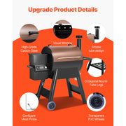 Charger l'image dans la visionneuse de galerie, WiFi App-Controlled Pellet Grill, Amocart BBQ Smoker with LCD Controller for Camping