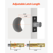 Bild in Galerie-Viewer laden, Amocart Deadbolt Lock Square Single Cylinder Dead Bolt Keyed Fits Standard Size Interior Exterior Doors Full Metal 3 Keys