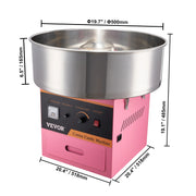 Load image into Gallery viewer, SucceBuy Electric Cotton Candy Machine Commercial Floss Maker w/ Stainless Steel Bowl Sugar Scoop and Drawer for Birthday Party - AMOCART