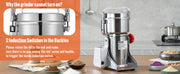 Charger l'image dans la visionneuse de galerie, SucceBuy 150-2500g Electric Grain Mill Grinder Commercial Swing Spice Grinders for Dry Herbs Grains Spices Cereals Coffee Corn