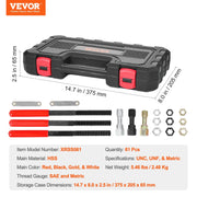 Load image into Gallery viewer, Amocart Thread Chaser Set UNC UNF Metric Thread Restorer Rethreading Tool Kit Heat Treated Steel for Mechanics DIY Enthusiast