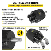Load image into Gallery viewer, Amocart Outboard Hydraulic Steering Pump for Engines Till 150HP Front Mount Helm 1.4cu. in. for Fishing Marine Boat Accessories