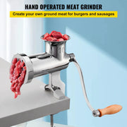 Load image into Gallery viewer, SucceBuy Manual Meat Grinder 304 Stainless Steel Hand Meat Grinder with Steel Table Clamp Meat Mincer Sausage Maker - AMOCART