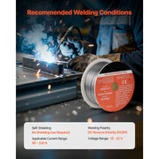 Load image into Gallery viewer, SucceBuy Flux Core MIG Welding Wire E308LFC-O 0.03in with Low Spatter for All Position Arc Welding Self-Shielded for Outdoor Use - AMOCART