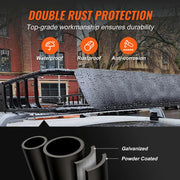Load image into Gallery viewer, SucceBuy Roof Rack Cargo Basket 46"x36"x4.5" / 51"x36"x5" Rooftop Cargo Carrier Heavy-Duty 200LBS Capacity for SUV Truck Vehicle