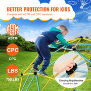 Charger l'image dans la visionneuse de galerie, Amocart Climbing Dome 6/8/10/12FT Geometric Dome Climber Hammock Swing Jungle Gym Climbing Grip Outdoor Backyard Play Equipment