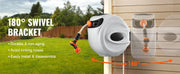 Load image into Gallery viewer, Amocart Retractable Hose Reel 180° Swivel Bracket Wall-Mounted Garden Water Hose Reel with 9-Pattern Nozzle Automatic Rewind