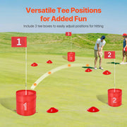 Charger l'image dans la visionneuse de galerie, SucceBuy 3/6/9 Hole Kids Backyard Golf Game Portable Bucket Golf Course Practice Chipping Games for Family Outdoor Sports Toys