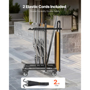 Bild in Galerie-Viewer laden, Amocart 400 LBS Folding Chair Rack Cart with Swivel Casters fit 5 Tables+14 Chairs Storage Dolly Chair Holder for Party Hotel