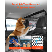 Charger l'image dans la visionneuse de galerie, Amocart Dog Car Barrier Car Divider for Front Seats Vehicle Pet Barrier with See Through Net Mesh Universal-Fit Dog Car Barrier