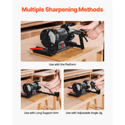 Load image into Gallery viewer, SucceBuy Multi-Grind Sharpening System Vari-Grind Pro Sharpening Jig Kit–with Platform Long Support Arm for Chisels Woodturning - AMOCART