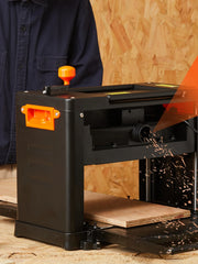 Charger l'image dans la visionneuse de galerie, Amocart Electric Thickness Planer Benchtop 13inch Wood Planer with 3 Blades Two Speed 15-Amp 2000W for DIY Woodworking Planing