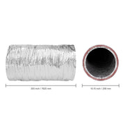 Charger l'image dans la visionneuse de galerie, Amocart Dryer Vent Hose Insulated Flexible Duct Heavy-Duty Three Layer Protection for HVAC Heating Cooling Ventilation Exhaust