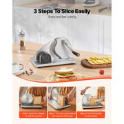 Load image into Gallery viewer, Amocart Manual Bread Slicer 0-0.6" Adjustable Thickness Cheese Cutter for Homemade Bread-with Serrated Blade for Kitchen Bakery