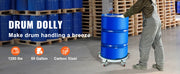 Load image into Gallery viewer, Amocart 1250lbs Drum Dolly Cart 55 Gallon Caddy Barrel Dolly Hand Truck with 5 Swivel Casters Wheel for Warehouse Drum Handling
