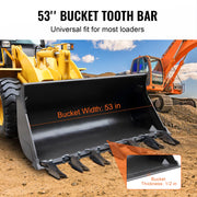 Load image into Gallery viewer, SucceBuy Bucket Tooth Bar Heavy Duty Tractor Bucket Teeth Bar for Sub-Compact Tractor Loader 4560 lbs Load-Bearing Capacity - AMOCART
