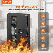 Charger l'image dans la visionneuse de galerie, Amocart Tall Wall Safe 3/4-Tier Hidden Wall Safe w/ Keypad Q235 Cold-Rolled Steel In Wall Safe for Money Jewelry Passport Home