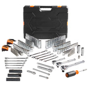 Load image into Gallery viewer, SucceBuy Mechanics Tool Set and Socket Set Deep and Standard Sockets 145/205 Pcs SAE and Metric Mechanic Tool Kit with Bits