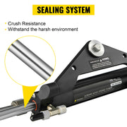 Charger l'image dans la visionneuse de galerie, Amocart Hydraulic Steering Cylinder 150HP HC4645H Front Mount Hydraulic Outboard Marine Steering Cylinder Fit for Boat Steering