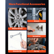 Load image into Gallery viewer, SucceBuy Mechanics Tool Set SAE and Metric Socket Set Wrenches Screwdriver Bits Accessories and Storage Case for Cars Repair - AMOCART