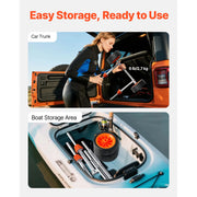 Load image into Gallery viewer, SucceBuy 250LBS Kayak Cart Canoe Cart Dolly with 7.5in Solid Rubber Tires & Kickstand Paddle Board Trolley for Paddleboards