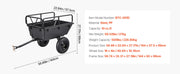 Load image into Gallery viewer, Amocart Garden Utility Trailer 28 Cu.Ft. & 1800lbs ATV UTV Trailer Tow Behind Steel Dump Trailers for Lawn Tractor Garden Waste