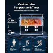 Load image into Gallery viewer, Amocart 6L 10L 15L 30L Ultrasonic Cleaner Stainless Steel Ultrasonic Cleaning Bath Machine for Watches Razors Jewelry Coins