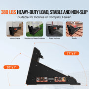 Load image into Gallery viewer, SucceBuy Ladder Levler 380lbs Load PP Ladder Leveling Tool Pitch Hopper Stair Ladder Stabilizer with Storage Easy to Use Stable - AMOCART