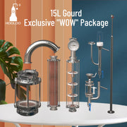 Load image into Gallery viewer, HOOLOO D8/15 Home Distiller Alcohol Distiller Hydrosol Essential Oil Still Copper Moonshine Apparatus Multifunctional Distiller