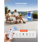 Load image into Gallery viewer, SucceBuy Evaporative Air Cooler 3100CFM with 9Gal Water Tank Swamp Cooler with Remote Control 12H Timer 4 Ice Boxes 3 Wind Speed