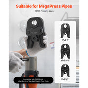 Charger l'image dans la visionneuse de galerie, Amocart MegaPress Jaws Pressing Jaws 1/2 in 3/4 in & 1in for MegaPress Carbon Steel Pipes Compatible with Standard Press Tools